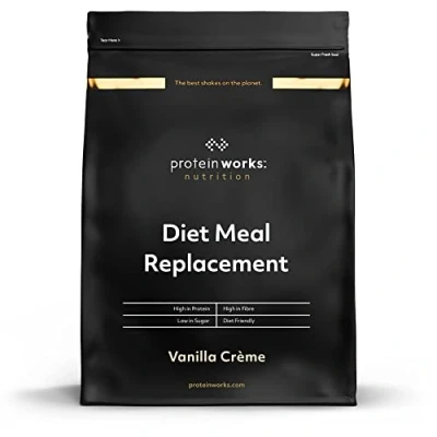 Image of Protein Works Diet Meal Replacement, Nutrient Dense Complete Meal, Immunity Boosting Vitamins, Affordable, Healthy And Quick, 14 Meals, Vanilla Crème, 1kg