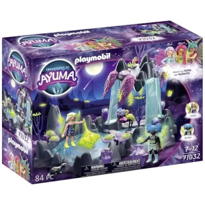Image of Playmobil 71032 Adventures of Ayuma Moon FAiry Lake with Mystical Waterfall, Tale Toy, Fun Imaginative Role Play, Playset Suitable for Children Ages 7+