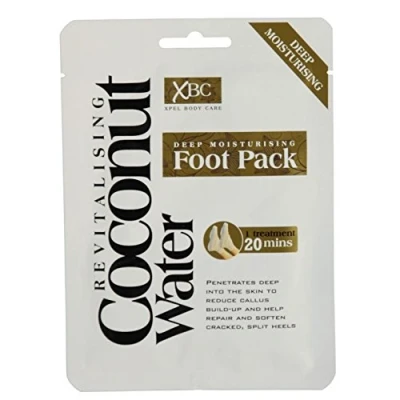 Image of 3 x XBC Xpel Body Care Treatment Deep Moisturising Revitalising Coconut Water Foot Pack
