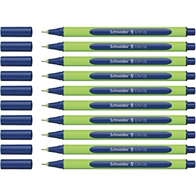 Image of Schneider Line Up Fineliner 0.4 mm Width Made of Bio Based Plastic, Awarded with The Blue Angel, Pack 10, Mystic