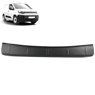 Image of ROBUST Rear Bumper Cover Protector Step Guard Abs for Peugeot Rifter Partner/Tepee Opel Vauxhall Combo Citroen Berlingo 2018 2022