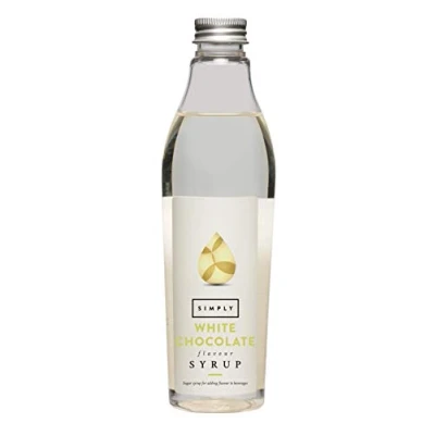 Image of Simply White Chocolate Syrup, Vegan &amp; Nut Free Flavoured Syrup for Coffee, Cocktails Baking (250ml)