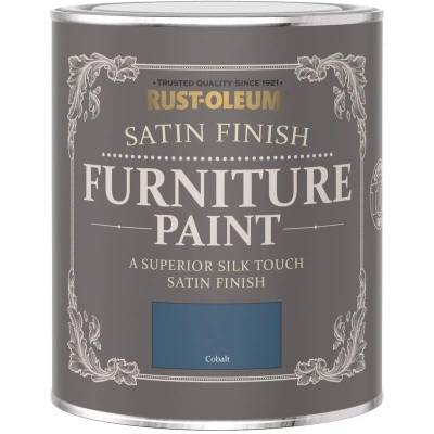 Image of Rust Oleum Satin Furniture Paint Cobalt 125ML