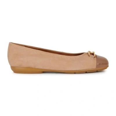 Image of Geox Women&#039;s D Annytah A Ballet Flat, Nude, 10.5 UK