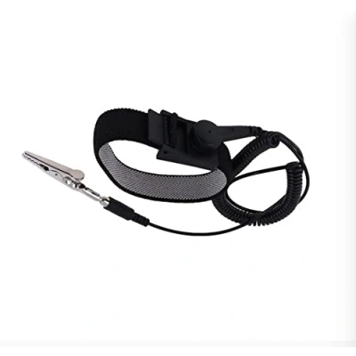 Image of TLONiX Anti Static Electrostatic Wrist Strap/Black Adjustable Band ESD Discharge Grounding