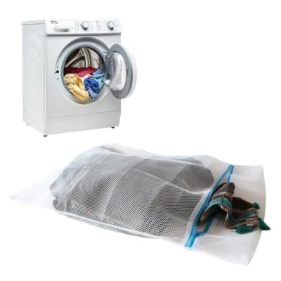 Image of Today Laundry Bag 47 x 75 cm Protection for Washing Machine Clothes, Durable Mesh with Secure Closure, Ideal Delicate Garments Made in Italy