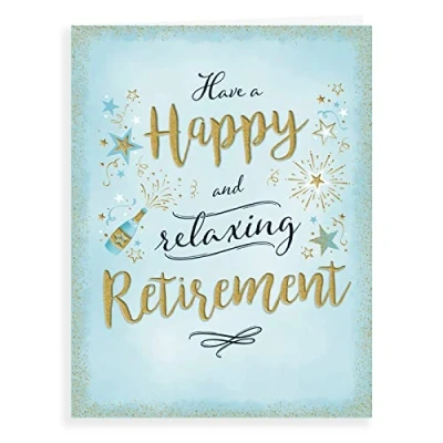 Image of Piccadilly Greetings Modern Retirement Card 8 x 6 inches