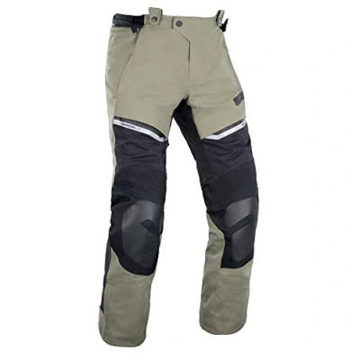 Image of Oxford Mondial 2.0 Men&#039;s Dry2Dry™ Laminate Motorcycle Pant, Black/Olive, Regular, XL
