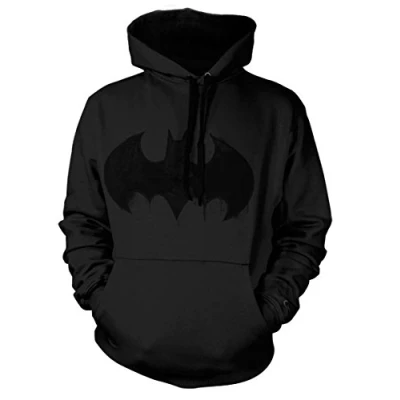 Image of BATMAN Officially Licensed Inked Logo Hoodie (Black), X Large