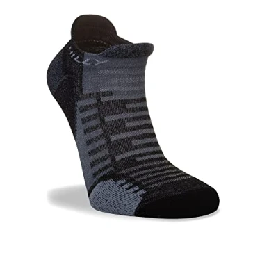 Image of Hilly, Active Socklet Min Cushioning, Black/Grey, Size S