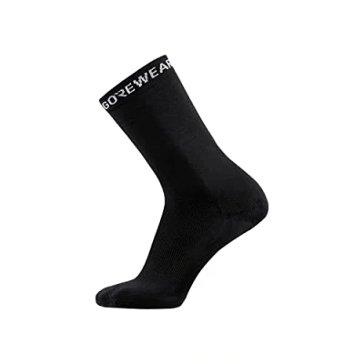 Image of GORE WEAR Unisex Socks, Essential, Durable and Lightweight, Sports Socks for Men Women, Construction, Black, 41 43