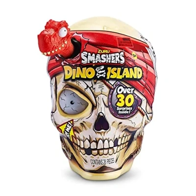 Image of Smashers Dino Island Surprise Egg, Giant Skull, Megalodon Shark, Dinosaur Collectible Toy, Explorer&#039;s Kit, Slime (Megalodon Shark)