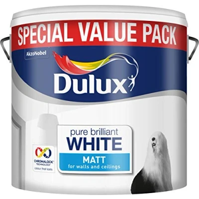 Image of Dulux Matt Paint, 6 L Pure Brilliant White