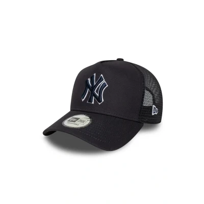 Image of New Era Outline Trucker Cap, Size: One Size, Navy