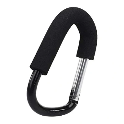 Image of Fdit Stroller Hooks Wheelchair Pram Carriage Bag Hanger Hook Baby Pushchair Strollers Shopping Clip Buggy Carabiner Diaper Accessories(14 * 8cm)