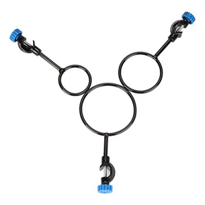 Image of StonyLab Support Retort Ring Set, 3 Pieces Iron Lab with Boss Head in Diameter 60mm 80mm 100mm for Laboratory Experiment, Sturdy Corrosion Resistant