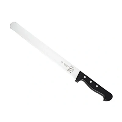 Image of Mercer Culinary Renaissance 11 Inch Revited Slicer Knife Wavy Edge, Stainless Steel, White, 38x10x3 cm