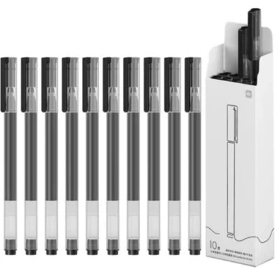 Image of Xiaomi MI Jumbo Gel lnk pen Super Durable Writing Sign 0.5mm bullet 10 pcs a pack (Black)