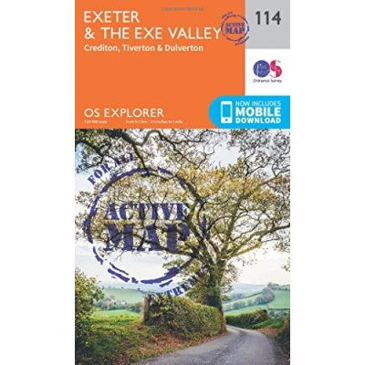 Image of Explorer Active 114 Exeter &amp; The Exe Valley Map With Digital Version