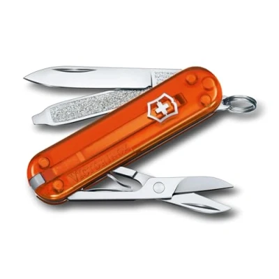 Image of Victorinox, Classic SD, Swiss Army Pocket Knife, small, Multi Tool, Camping, 7 Functions, Blade, Nail file, Screwdriver 2.5 mm