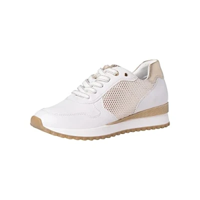 Image of Marco Tozzi Women&#039;s 2 23714 28 Sneaker, WHITE COMB, 6.5 UK