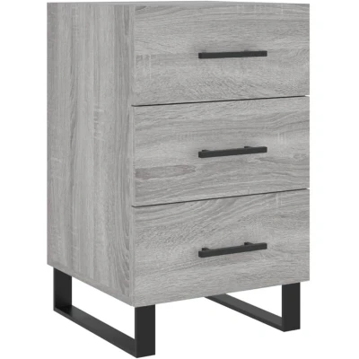 Image of vidaXL Bedside Cabinet Grey Sonoma 40x40x66 cm Engineered Wood
