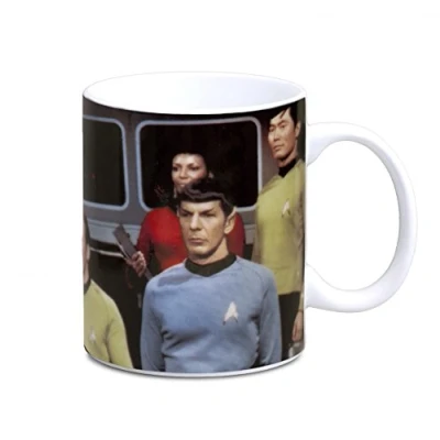 Image of Logoshirt® Star Trek I USS Enterprise Crew Porcelain Mug Coffee Approx. 300 ml Multi Coloured Licensed Original Design