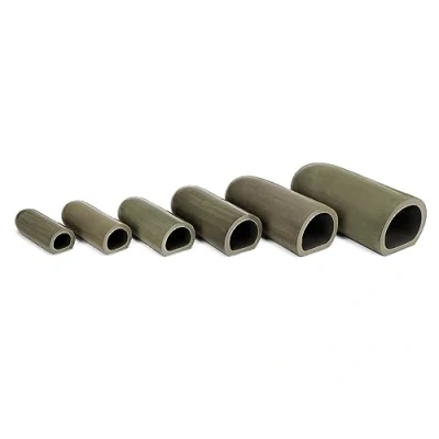 Image of Aquati Ceramics MEDIUM D shape ceramic breeding hiding fish cave for Pleco, Catfish, Cichlid aquarium decoration (Brown)