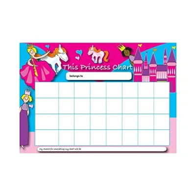 Image of Princess Reward Chart with 25 stickers