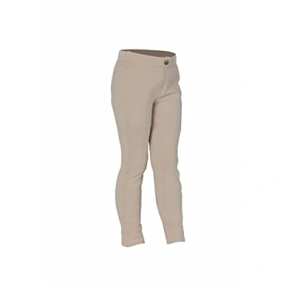 Image of Shires Saddlehugger Horse Riding Jodhpurs in Beige Maids/Childs 13/14Yr,