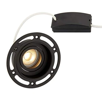 Image of Saxby 92538 Trimless Round Matt Black Indoor 7W GU10 Downlight
