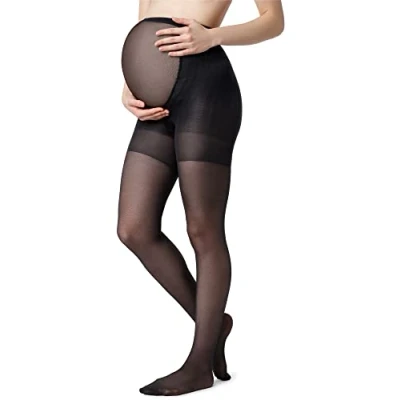 Image of BE Mammy Women&#039;s Maternity Tights 40 DEN 1119 (Black, M)