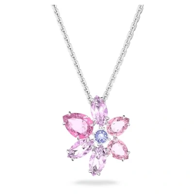 Image of Swarovski GEMA PEND PIN RHS Necklace, Women&#039;s, Size: One Size, Pink