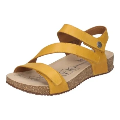 Image of Josef Seibel Women&#039;s Tonga 25 Sandal, Yellow, 4 UK