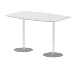 Image of Italia 1800mm Poseur High Gloss Table White Top 1145mm Leg