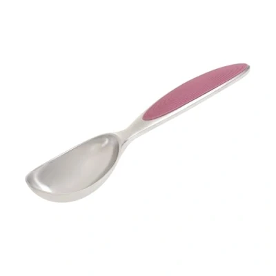 Image of Wiltshire Colour Rush Ice Cream Scoop, Chrome Plated, Anti Slip Soft Grip, Multi Functional Gelato Sorbet Spoon &amp; Server, Metal Dessert Cookie Mash Potato Fruit Baller, Pink, 17.5x3.8x2.3cm
