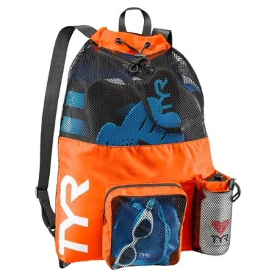 Image of TYR Unisex&#039;s Big Mesh Mummy Backpack Bag, Orange, One Size