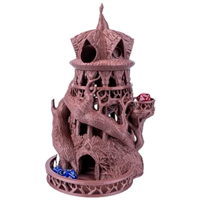 Image of Druid Dice Tower for All Sizes. Perfect Roller Dungeons and Dragons, Tabletop RPG, Miniature Games Board Games, 3D Vikings