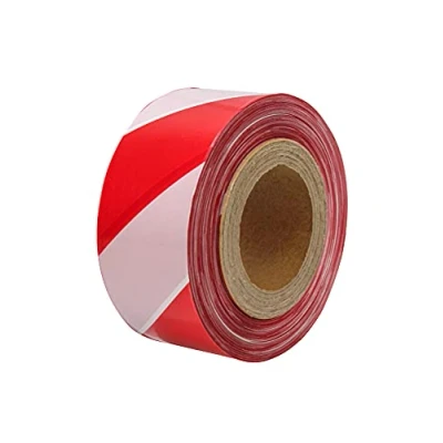 Image of Faithfull FAITAPEBARRW Hazard Warning Barrier Tape 70mm x 500M Red/White