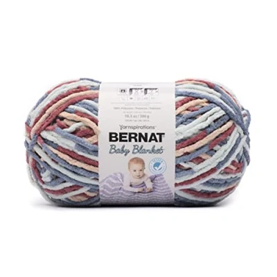 Image of Bernat Baby Blanket, Polyester, Button Roses, 300g