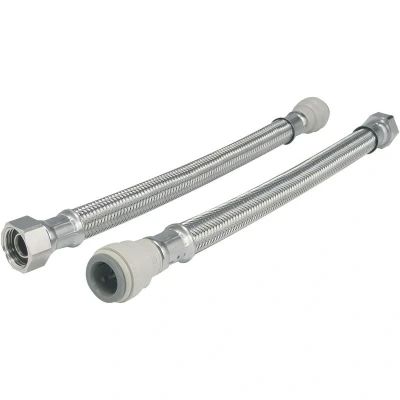 Image of Braided Hose 300mm 15mm x 3/4&#039; tc (Pack Of 2) John Guest Speedfit