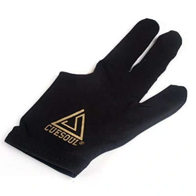 Image of CUESOUL 10pcs/set 3 Finger Billiards Gloves Snooker Cue (Black)