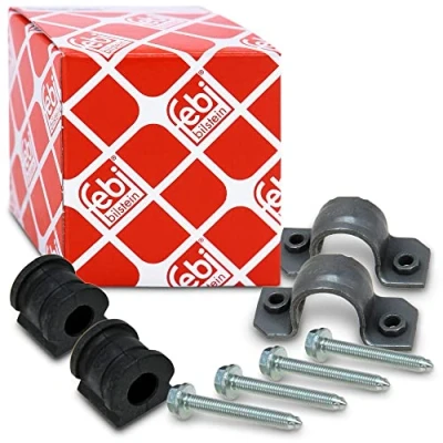 Image of 6Q0411314R, 6Q0411314RS4 Bearing Set, stabiliser FEBI BILSTEIN 37659 SKODA: Roomster, Fabia I Hatchback, SEAT: Ibiza 4, AUDI: A1 Sportback