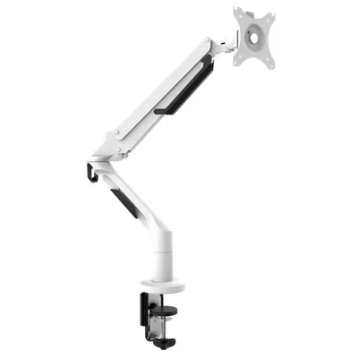 Image of Dellonda Single Monitor Arm 12kg Load Capacity 17 36&quot; Screens White