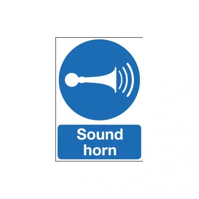 Image of Sitesafe Sound Horn Vinyl Sign 210 x 297mm