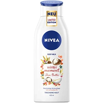 Image of NIVEA Winter Moment Body Milk, Rich Lotion for Dry Skin, Deep Care Moisturises 48 Hours, 400 ml (Pack of 1)