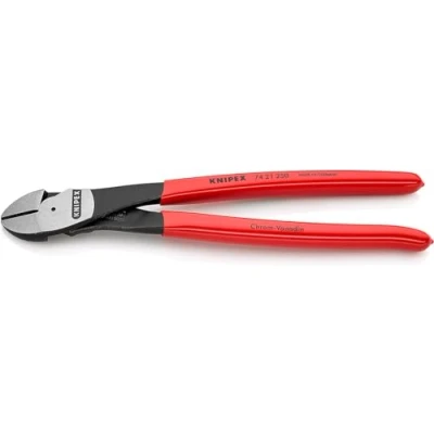 Image of Knipex High Leverage Diagonal Cutter black atramentized, plastic coated 250 mm 74 21