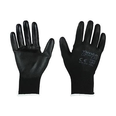 Image of Timco Durable Grip Gloves PU Coated Polyester (Size Large 1 Each)