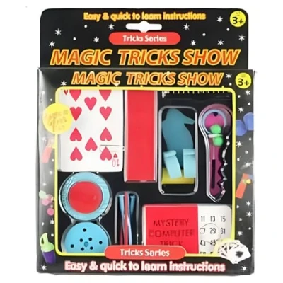 Image of Magic Trick Show Set Beginner Child Kids Changing Card Nail Box Mystery Computer Magician Learning Kit