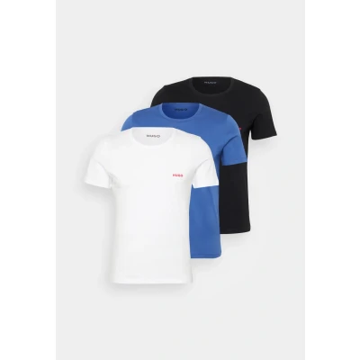 Image of HUGO 3 PACK Undershirt, Men&#039;s, Size: XL, White/blue/black